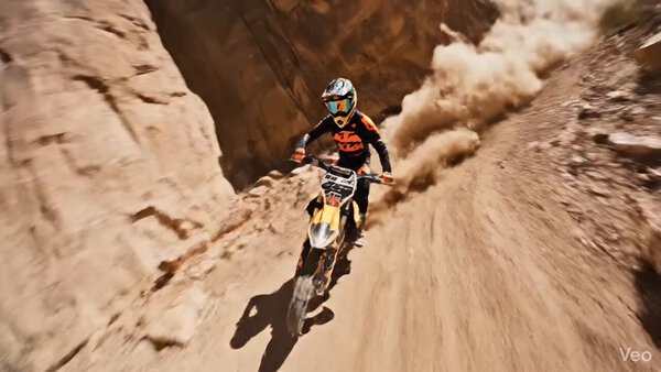 FPV Motocross Desert Canyon