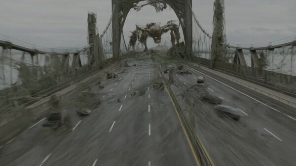 Giant Arachnid Creature Suspension Bridge