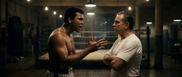 Boxer Arguing Intensely with Trainer