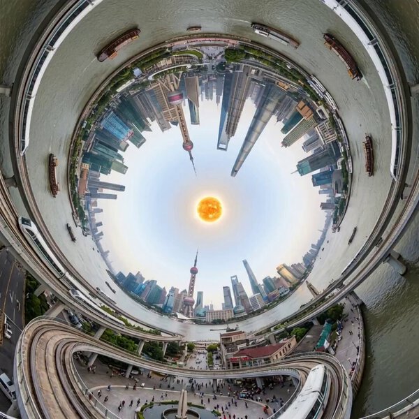 Trippy Internal Dyson Sphere City