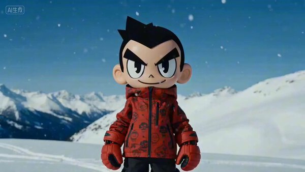 Dynamic Skiing Adventure