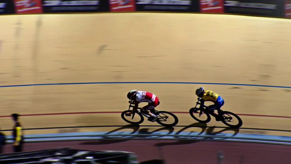 Cycling Sprint Velodrome Multi Shot