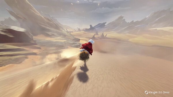 High-Speed Desert Hover Chase