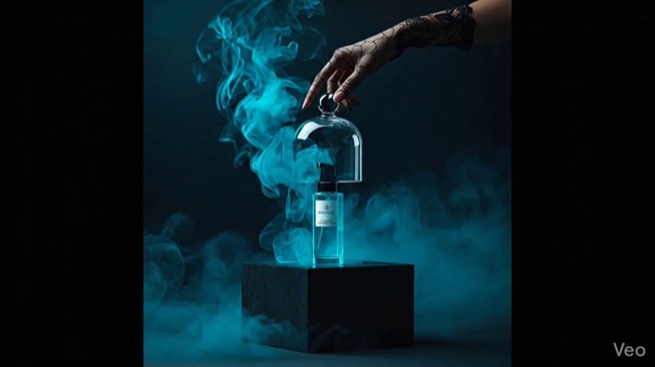 Luxury Perfume Bottle Glass Dome Fog