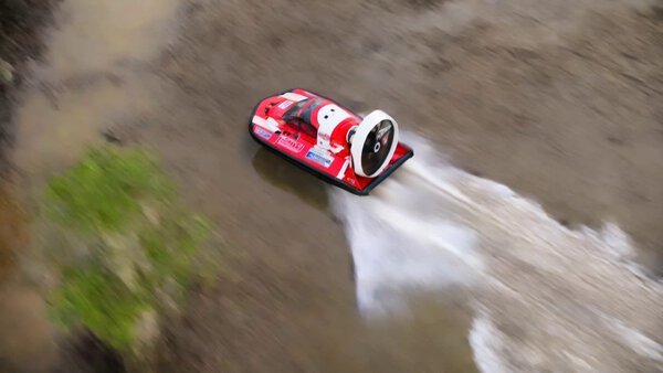 Hovercraft Racing in Louisiana Swamp