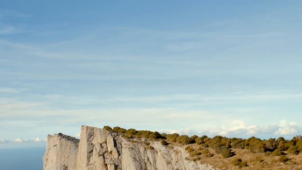 Motorcycle Cliff Launch Freefall
