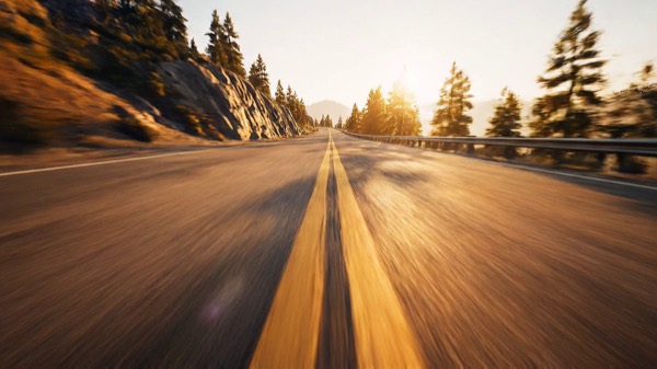 Forward Tracking Shot Accelerating