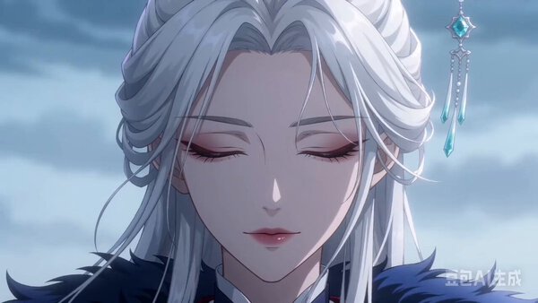 2D Anime White Hair Girl