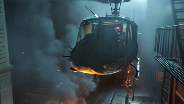 Stolen Huey Helicopter Chase