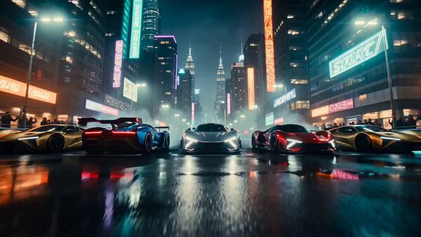 Neon Dawn Car Ad Demo