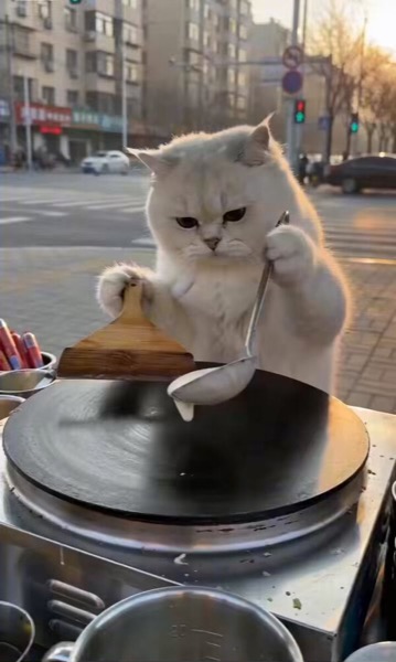 Cat Pancake Stall Seedance Pet Series