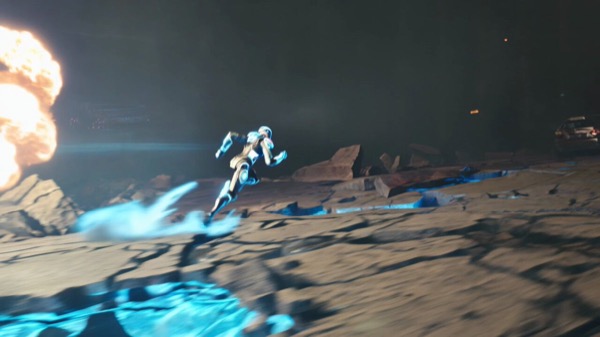 Futuristic Warrior Battlefield Sprint