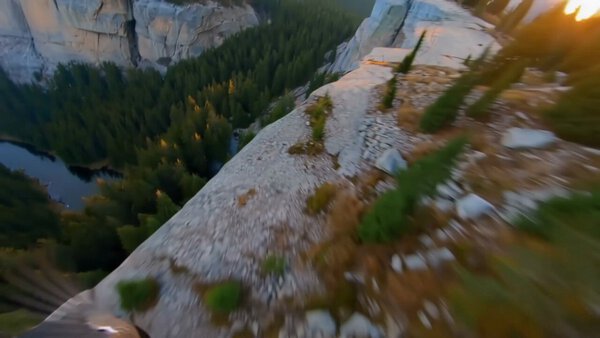 Eagle POV Glide to Dive