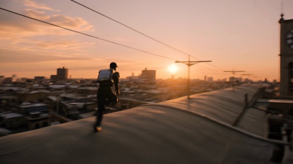 Clock Tower and City Skyline