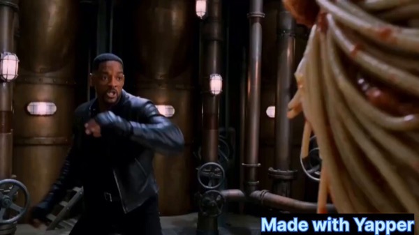 Will Smith Fighting Spaghetti Monster