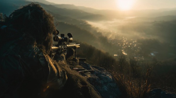 Sniper in Ghillie Suit