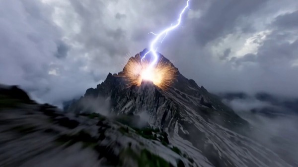 Thunderstrike Mountain Peak VFX