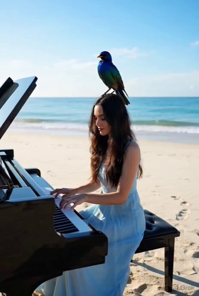 Piano Beach Bird