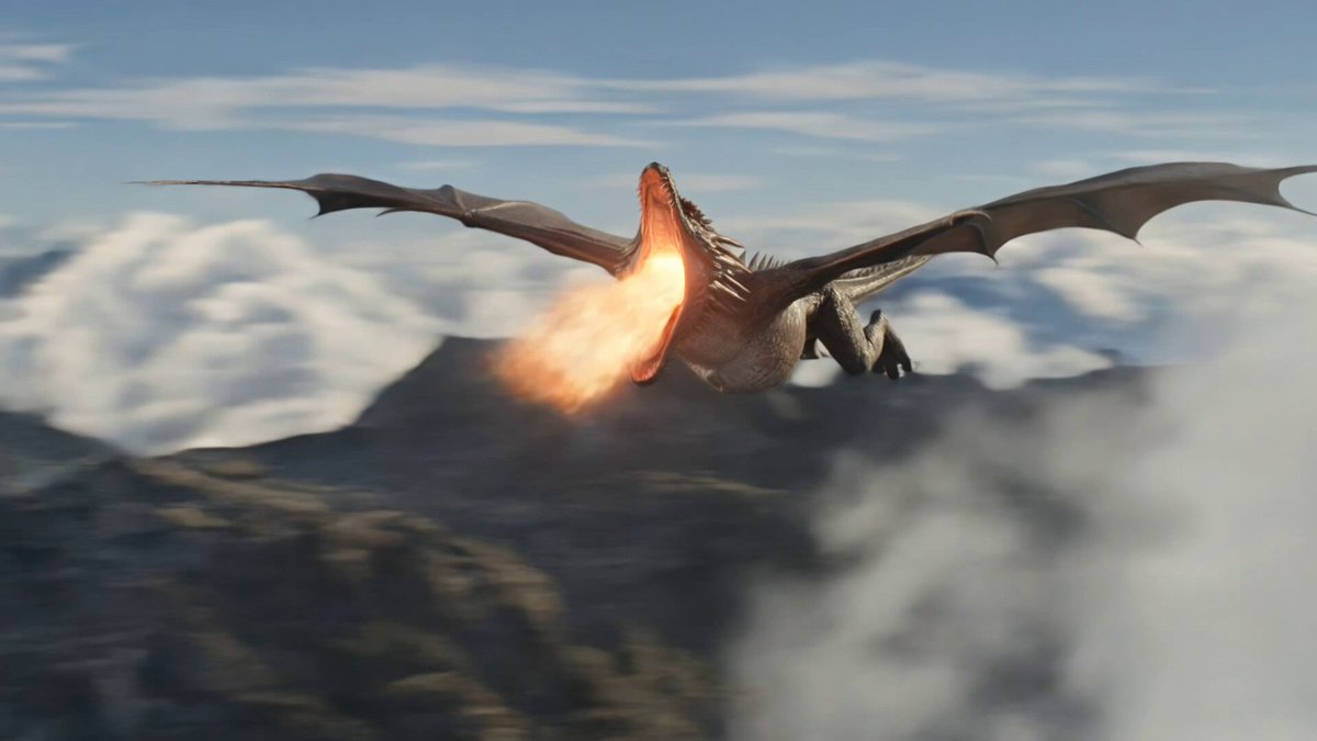 Giant Dragon - Cinematic Aerial Shot