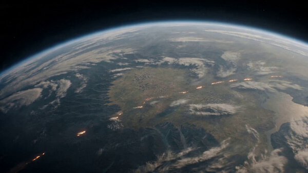 Orbit to Ground War Shot