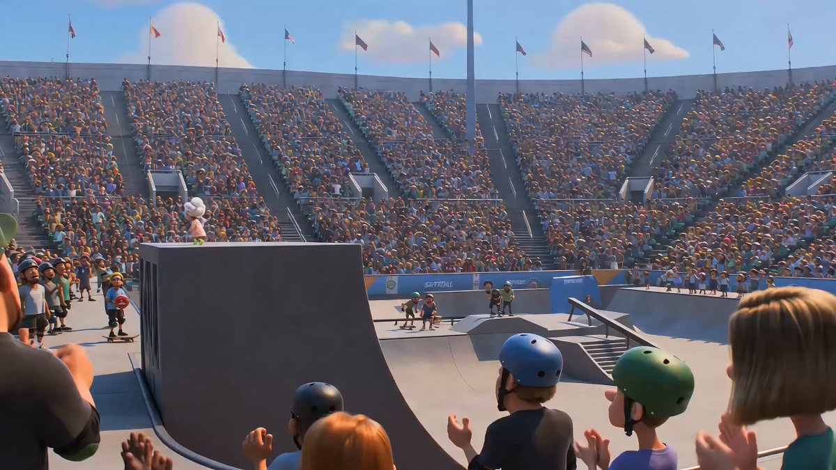 Grandma Skateboard Pixar Animation