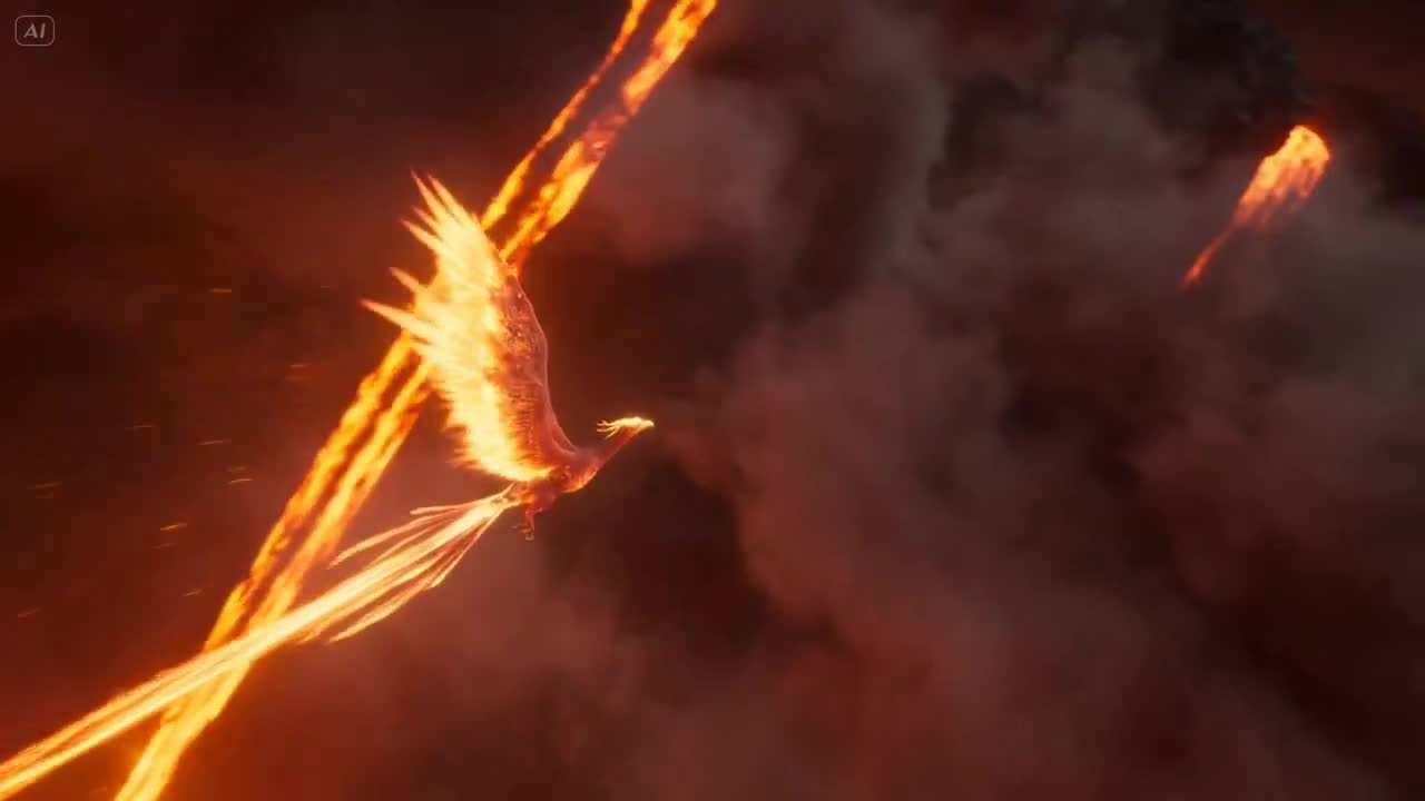 Phoenix vs Griffin Volcanic Sky Battle