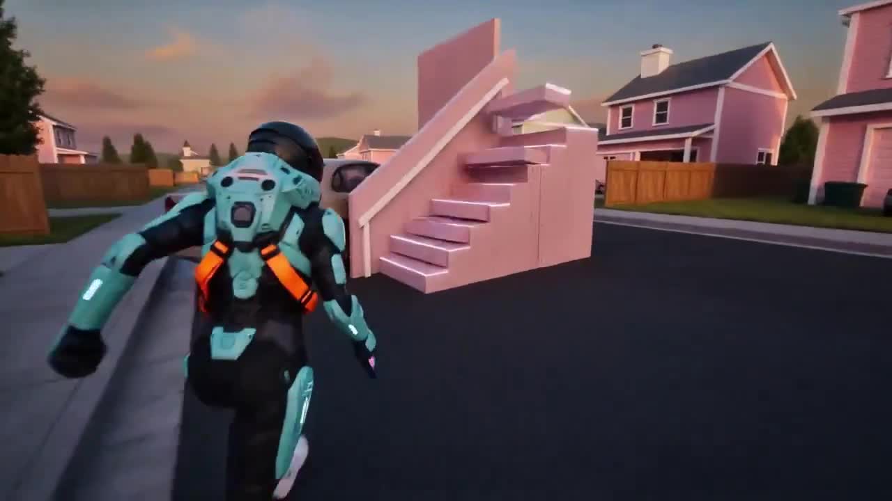 Fortnite Live Action Raider Battle