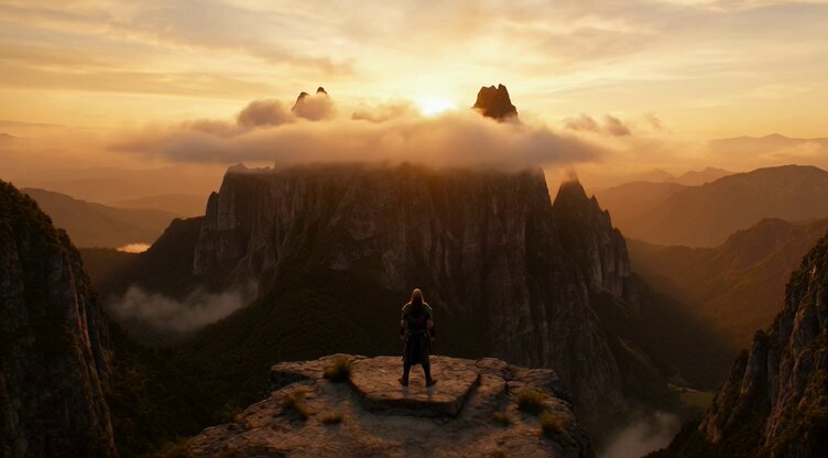 Dolly Zoom Warrior Dragon Cliff