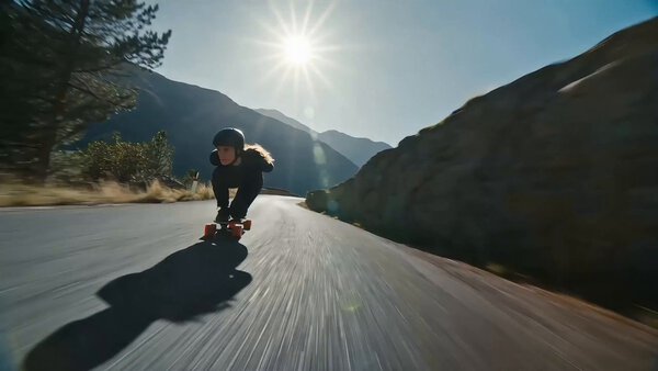 Downhill Longboard Shadow Dance
