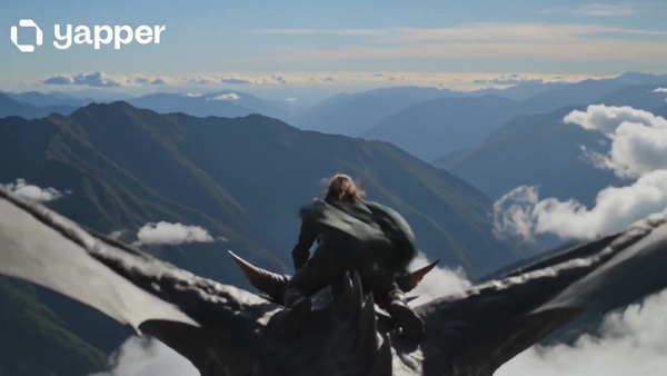 Dragon Flight Over Mountains