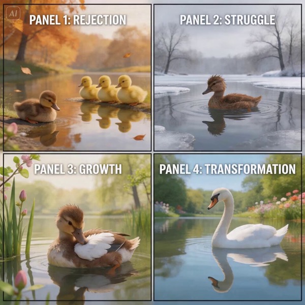 Duckling to Swan Storyboard