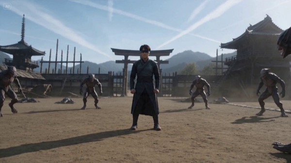 Blind Shaolin Monk Battle