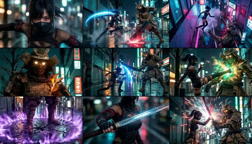 Action Scene Storyboard