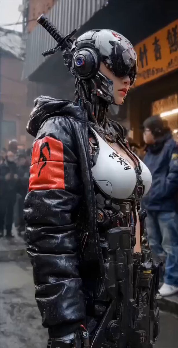 Cyberpunk Female Cyborg