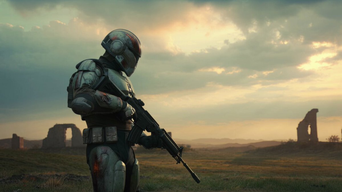 Futuristic Soldier Battlefield