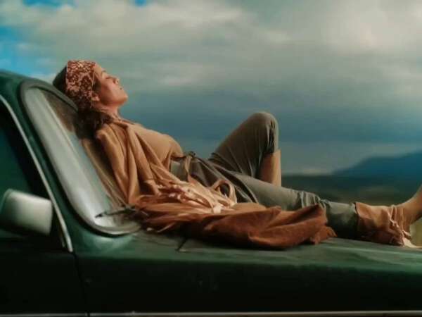 Vintage Car Sunset Portrait