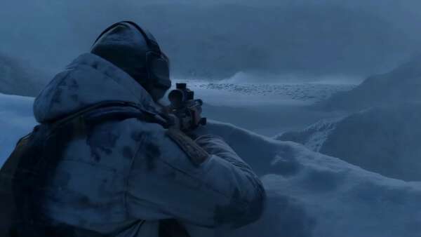 Sniper Standoff in Snowstorm