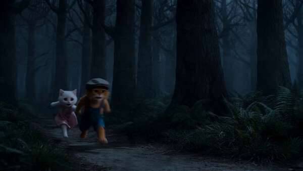 Cat vs Wolf Fairytale