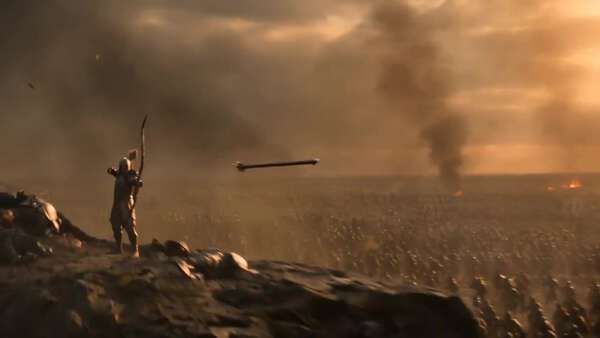 Ancient Warrior Arrow Scale Transition