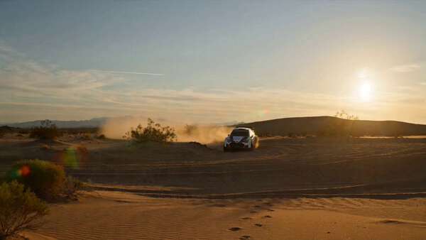 Rally Car Desert Drift