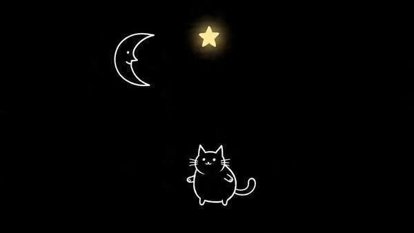 Cat Reaches for the Star
