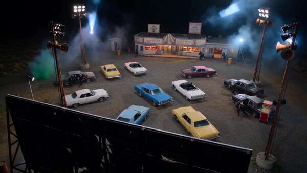 Paintball War at Drive-In Theater