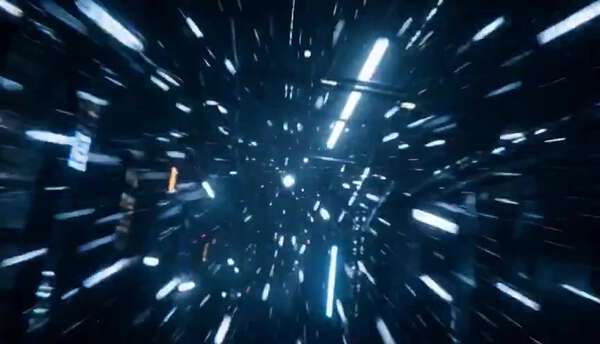 Glitchy Cyberpunk Data Stream