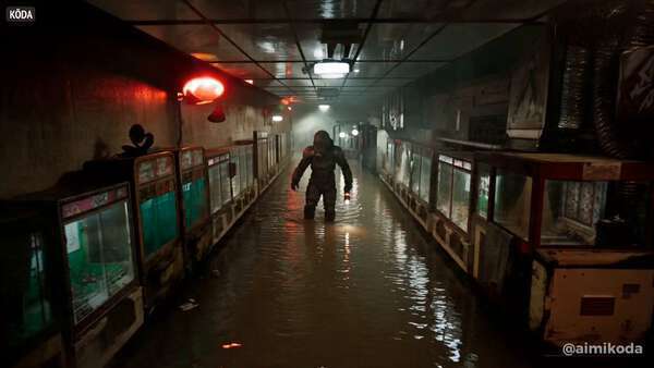 Cyberpunk Horror Revenant Chase