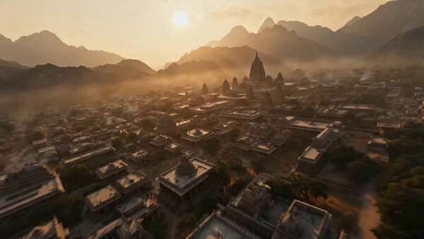FPV Flight Through Ancient Gandhara Kingdom