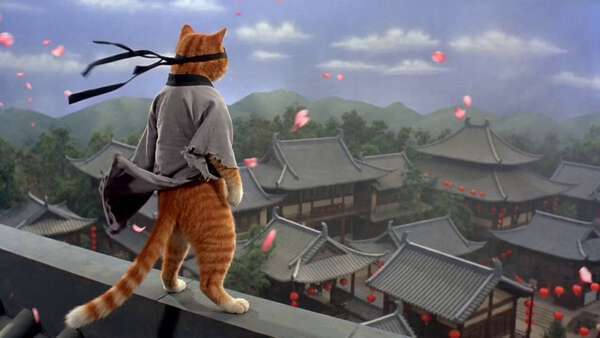 One-Eyed Cat Hero of the Temple Roof