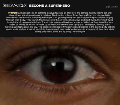 Superhero Flying Around Cape Town - Seedance 2.0