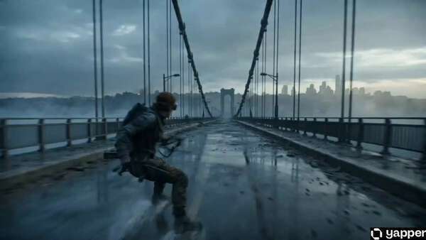 Female Warrior Giant Hand Bridge Escape