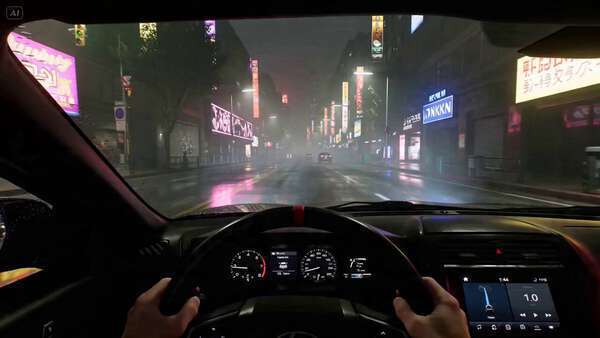 POV Night City Driving