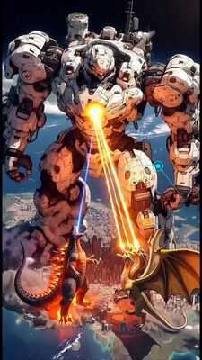 Xeno Leviathan Terraformer — Epic Mecha vs Kaiju vs Dragon